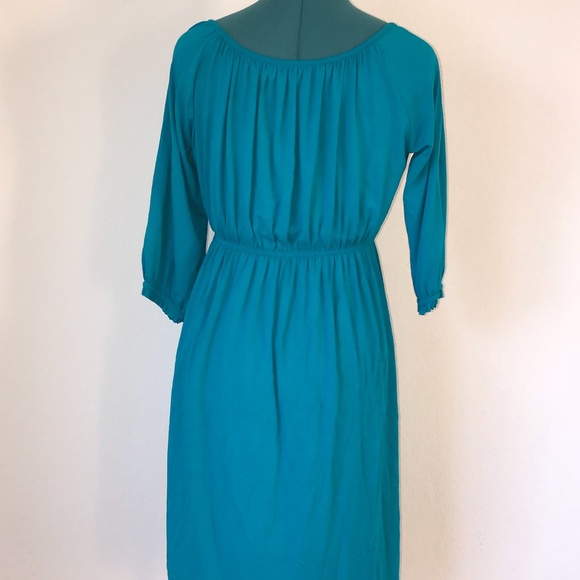 SOLDLong sleeve New York &Company Teal Dress - Picture 4 of 5